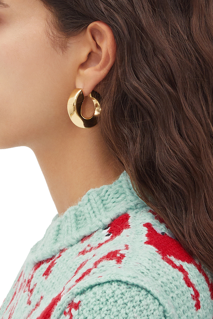 Essentials Twist Earrings, 18k Gold-Finish Sterling Silver